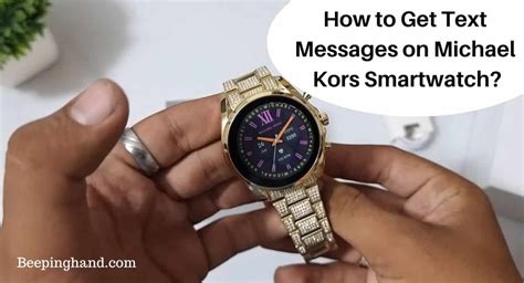 how to get text messages on michael kors smartwatch|How to Get Text Messages on Michael Kors Smartwatch: Easy .